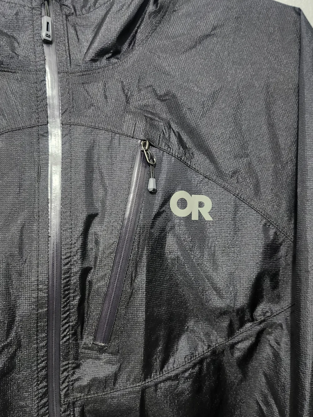 Outdoor Research Black Men’s Helium Rain Hooded Jacket Size M New Without Tags - Picture 5 of 11
